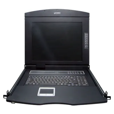 Planet - KVM-210-08M - 17" 8-Port Combo VGA LCD KVM Switch: 1280x1024 video quality, Up to 64 Computers