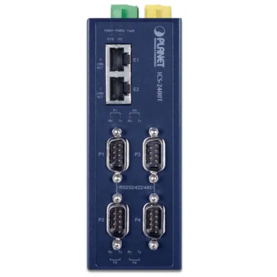 Planet - ICS-2400T - Industrial 4-Port RS232/RS422/RS485 Serial Device Server