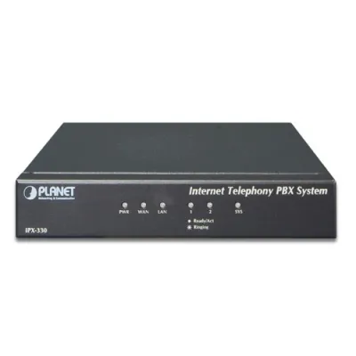 Planet - IPX-330 - 30 User Asterisk base Advance IP PBX with 2 FXO interface, IETF SIP/IAX2, T.38 FoIP, TLS/SRTP, IP Stackable, TR069, VPN, IPv6, SNMP and up to 15 concurrent calls