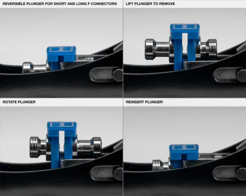 Jonard Tools - CTF-180 - 360° Compression Tool for Short and Long RG59 and RG6 Connectors