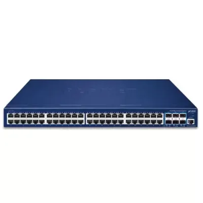 Planet - SGS-6310-48P6XR - L3 48-Port 10/100/1000T 802.3at PoE + 6-Port 10G SFP+ Stackable Managed Switch with 55V DC Redundant Power