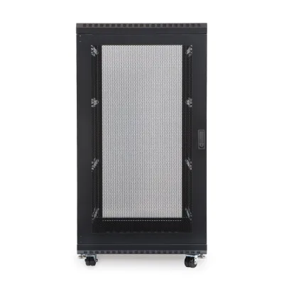 Kendall Howard - 3100-3-024-22 - 22U LINIER® Server Cabinet - Glass/Vented Doors - 24" Depth