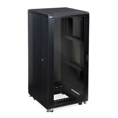 Kendall Howard - 3100-3-024-27 - 27U LINIER® Server Cabinet - Glass/Vented Doors - 24" Depth