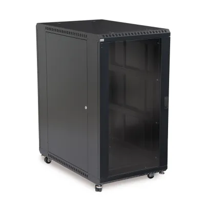 Kendall Howard - 3103-3-001-22 - 22U LINIER® Server Cabinet - Glass/Glass Doors - 36" Depth