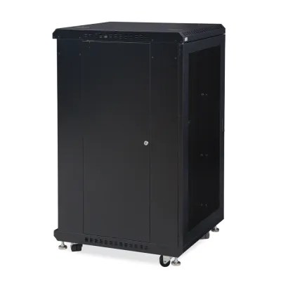 Kendall Howard - 3107-3-024-22 - 22U LINIER® Server Cabinet - Vented/Vented Doors - 24" Depth