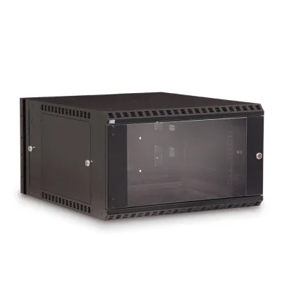 Kendall Howard - 3130-3-001-06 - 6U LINIER® Swing-Out Wall Mount Cabinet - Glass Door