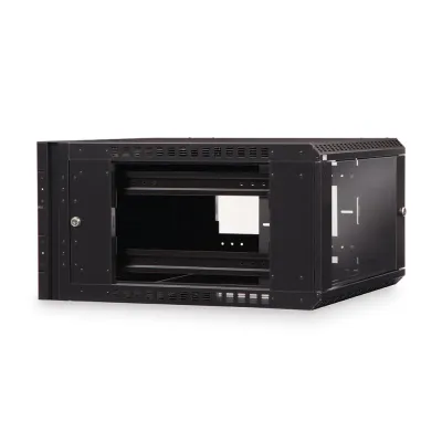 Kendall Howard - 3130-3-001-06 - 6U LINIER® Swing-Out Wall Mount Cabinet - Glass Door
