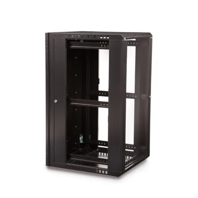 Kendall Howard - 3130-3-001-22 - 22U LINIER® Swing-Out Wall Mount Cabinet - Glass Door