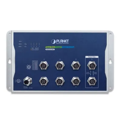 Planet - WGS-5225-8MT - Industrial L2+ 8-Port 10/100/1000T M12 Wall-mount Managed Switch