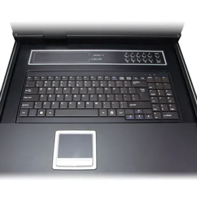 Planet - IKVM-210-08M - 17" 8-Port Combo VGA LCD IP KVM Switch: 1280x1024 video quality, Up to 64 computers, On Screen Display (OSD)