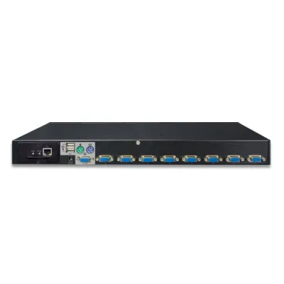 Planet - IKVM-210-08 - 8-Port Combo IP KVM Switch: Up to 64 computers, On Screen Display (OSD), Quick View Setting (QVS), Hotkey, Stackable, 1U rack-mount, Multiplatform-Windows, Linux, Mac, Sun