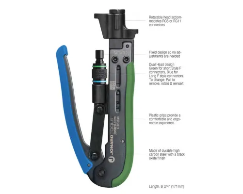 Jonard Tools - CTF-230 - Dual Compression Tool