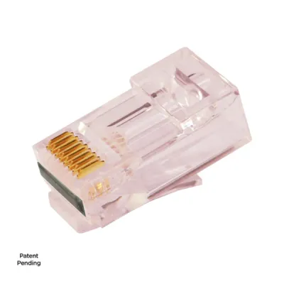 Simply 45 - S45-1700P - PROSeries Pass Through Red Tint, Hi/Lo Stagger - Cat6/6a UTP with Cap45 - 100pc Jar