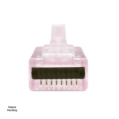Simply 45 - S45-1705P - PROSeries Pass Through Red Tint, Hi/Lo Stagger - Cat6/6a UTP with Cap45 - 500pc Jar