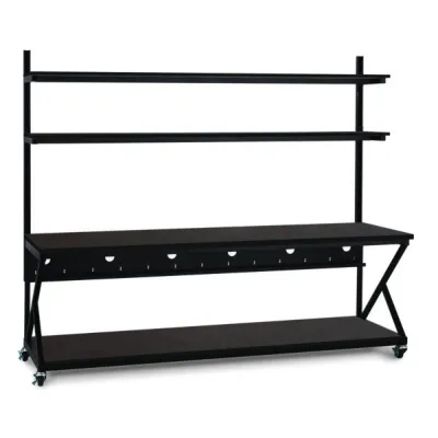Kendall Howard - 5000-3-204-96 - 96" Performance 200 Series LAN Station - African Mahogany