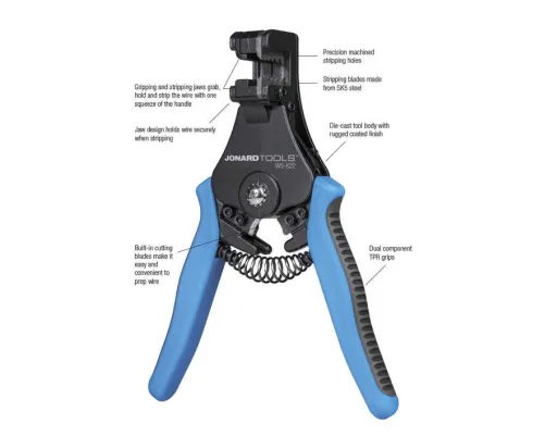 Jonard Tools - WS-822 - Wire Stripper And Cutter For 8-22 Awg