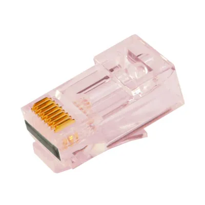 Simply 45 - S45-1701P - PROSeries Pass Through Red Tint, Hi/Lo Stagger - Cat6/6a UTP with Cap45 - 50pc Clamshell