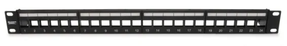 Platinum Tools - 641-24U - Unloaded Patch Panel, 24 Port, UTP Box