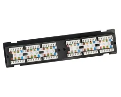 Platinum Tools - 650-12C5 - Patch Panel, 12 Port, Cat5e, NS, 110 Box