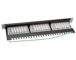 Platinum Tools - 668-24C6S - Patch Panel, 24 Port, Cat6, S, 110 Box