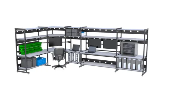 Kendall Howard - 7100-1-100-60 - 60" Performance Plus Heavy Duty LAN Station