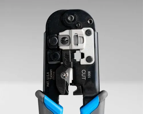 Jonard Tools - UC-4569 - 6-In-1 RJ45, RJ11/12 Modular Pass Through Crimping Tool For Cat3, Cat5/5e, And Cat6 Cables