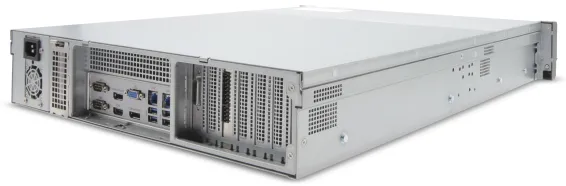 EXACQ - 1608-72T-2AL-E - Hybrid 2U Rackmount A-Series exacqVision NVR with 8 IP Enterprise licenses (64 max) and 16 analog channels, 72TB Internal JBOD storage. Linux Ubuntu 22.04 LTS OS on SSD, 8GB RAM, Dual 2.5GbE on-board, 4 x USB, 1 x HDMI, 2 x D
