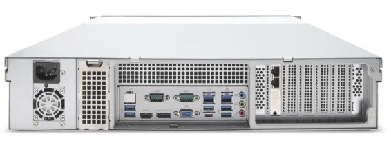 EXACQ - IP08-96T-FAL - IP 2U Rackmount Frontload A-Series exacqVision NVR with 8 IP Professional licenses (150 max), 96TB RAID5 configured storage (84TB usable). Linux Ubuntu 22.04 LTS OS on SSD, 16GB RAM, Dual 2.5GbE on-board, 6 x USB, 1 x HDMI, 1 x