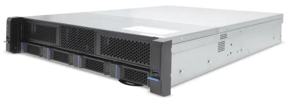 EXACQ - 1608-48T-2AL - Hybrid 2U Rackmount A-Series exacqVision NVR with 8 IP Professional licenses (64 max) and 16 analog channels, 48TB Internal JBOD storage. Linux Ubuntu 22.04 LTS OS on SSD, 8GB RAM, Dual 2.5GbE on-board, 4 x USB, 1 x HDMI, 2 x D