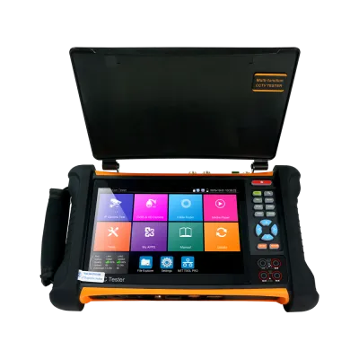 AVYCON - AIVO-70A8KM - 7" ALL-IN-ONE Network Tester, 8K IP Stream, 8MP TVI, AHD, CVI & Analog Compatible, Touch Screen 1920x1200 High Definition with OSD menu, IP Camera (ONVIF), PTZ (RS232/RS485), Digital Multi-meter, DC/AC voltage measurement, PoE 