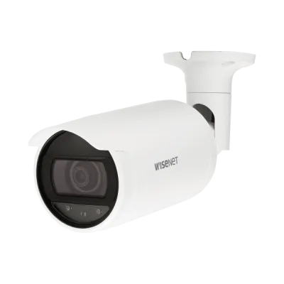 Hanwha - ANO-L6022R - Wisenet A Series bullet camera, 2MP @ 30 FPS, 4mm fixed focal lens, FoV H: 84.3° / V: 45.6° WiseStream II, triple codec (H.265/H.264/MJPEG), 120dB WDR, IR LEDs 30m(98.43ft), day & night (ICR), virtual area (intrusion/enter/exit)