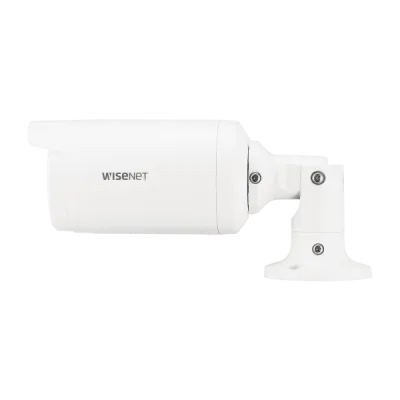 Hanwha - ANO-L6022R - Wisenet A Series bullet camera, 2MP @ 30 FPS, 4mm fixed focal lens, FoV H: 84.3° / V: 45.6° WiseStream II, triple codec (H.265/H.264/MJPEG), 120dB WDR, IR LEDs 30m(98.43ft), day & night (ICR), virtual area (intrusion/enter/exit)