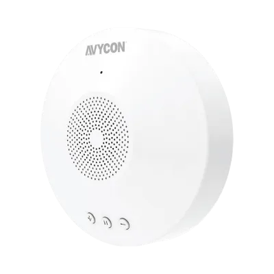 AVYCON - AVA-MICSPKSRN - 2-Way Audio with siren alarm device, alert, warn, and draw attention during any desired event such as motion and smart analytics, easily connects with Diversity IP Motorized cameras