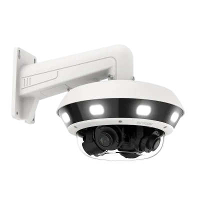 AVYCON - AVC-NCMS321M04 - 32MP InfiniteColor Multi-Sensor Multi-Directional Diversity IP Camera, 4-Directional Adjustable 4x optical lens, dual light (IR LED & White LED), smart AI, 2ch Alarm In/out, 1 Audio in/out, IK10, IP67, 24VAC/12VDC/PoE+(IEEE8
