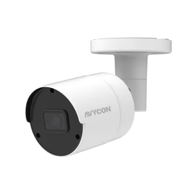 AVYCON - AVC-NSB81F28 - 8MP (3840x2160), H.265+ Bullet IP Camera, InfiniteStar™, True WDR, AI with FD, 8MP@30FPS, Triple Stream, 2.8mm Lens, 66ft Smart IR's, Audio In/Out, Built-in MIC, MicroSD, Onvif, DC12V / PoE, IP67, White