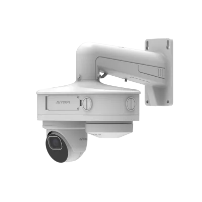 AVYCON - AVM-JB-DUAL-UL1 - Dual Junction Box for all NDAA large vandal domes with motorized lens models, built-in 2 port PoE switch allows 2 cameras to work using 1 cable, plug and play with Diversity series 4K NVR