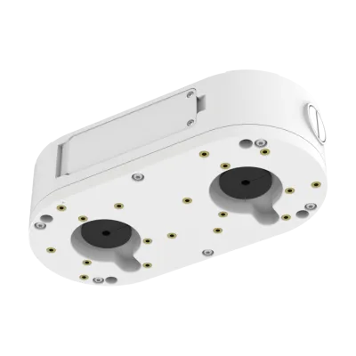AVYCON - AVM-JB-DUAL-US1 - Dual Junction Box for all NDAA small vandal domes with fixed lens models, built-in 2 port PoE switch allows 2 cameras to work using 1 cable, plug and play with Diversity series 4K NVR
