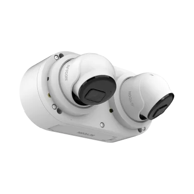 AVYCON - AVM-JB-DUAL-US1 - Dual Junction Box for all NDAA small vandal domes with fixed lens models, built-in 2 port PoE switch allows 2 cameras to work using 1 cable, plug and play with Diversity series 4K NVR