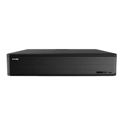AVYCON - AVR-NN864E2NR-12T - H.265, 64CH 4K NVR with Dual NIC, 30FPS@4K per ch, 512Mbps, ONVIF, Dual HDMI (4K&2K), Smart AI, Fisheye Dewarping, RAID 0,1,5,6,10, 12TB HDD Installed