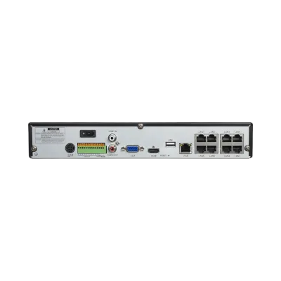 AVYCON - AVR-NSV08P8-3T - (NDAA) H.265+, 8CH 4K NVR with 8CH Built-in PoE, Plug&Play with NS/NP/NL Series IPCs, Full AI with NS/NP, 30FPS@4K per ch, 128Mbps, ONVIF, 4K HDMI, Smart AI, 3TB HDD Installed