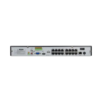 AVYCON - AVR-NSV16P16-24T - (NDAA) H.265+, 16CH 4K NVR with 16CH Built-in PoE, Plug&Play with NS/NP/NL Series IPCs, Full AI with NS/NP, 30FPS@4K per ch, 256Mbps, ONVIF, 4K HDMI, Smart AI, 24TB HDD Installed