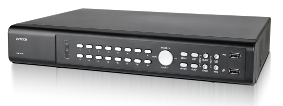 AVTECH - AVZ2116-4TB - 16CH 5 in 1 + Push Video + IVS + RS485 + 1080P Real Time, 4TB Preinstalled
