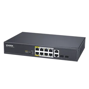 Vivotek - AW-FGT-100D-120 - Unmanaged PoE Switch (120W). 8xFE POE+2FE UTP
