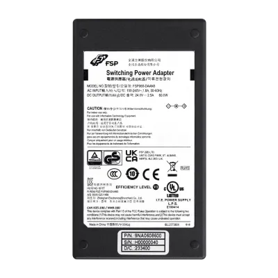 Hanwha - SPU-60241 - 60W, 24V DC Power Adapter Compatible with SMT-3221PV / SMT-3231PV / SMT-2721PV / SMT-2731PV / SMT-1031PV / SMT-1031PVW / SMT-2721D