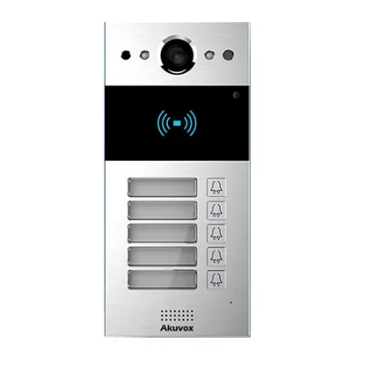 Akuvox - R20B On-wall  (Five Buttons) - SIP Intercom with Five (5) Buttons (Video & Card reader)