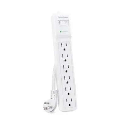 Cyber Power - B615 - 15' Cord Essential Surge Protector 1500J, White