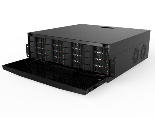 BOLIDE - BN-NVR/256NX/NDAA - 256-Channel 4K H.265 4U NVR, 1024Mbps Throughput, 4K Output, 4x HDMI Output, VGA, Rack-Mount with 16 Hard Drive Bays Up to 12TB each bay, 192TB max, Dual NIC Card, NDAA Compliant, iPac AI Enabled