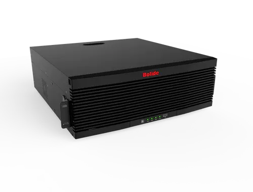 BOLIDE - BN-NVR/256NX/NDAA - 256-Channel 4K H.265 4U NVR, 1024Mbps Throughput, 4K Output, 4x HDMI Output, VGA, Rack-Mount with 16 Hard Drive Bays Up to 12TB each bay, 192TB max, Dual NIC Card, NDAA Compliant, iPac AI Enabled