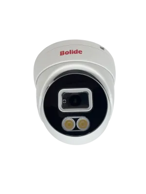 BOLIDE - BC1509FC - 5.0MP AHD / TVI / CVI / Analog  Full Color At Night with Built-in Audio; Eyeball Camera, 1/3" CMOS, 2.8mm Wide Angle Lens, Whitelight Range 65-164 ft., Control Over Coax, OSC, Quickswitch, 12VDC, White