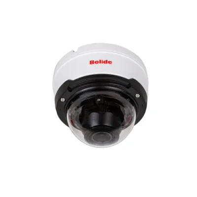 BOLIDE - BN8029AVAIRAI/NDAA - H.265 5MP 2.7-13.5mm Motorized Lens Varifocal IP67 IK10 IR Vandal-proof Dome Camera, POE, 12VDC, SD Card Slot, Audio In/Out, Alarm In/Out, IR Up to 90ft, iPac AI Enabled with Facial Recognition System, NDAA Compliant